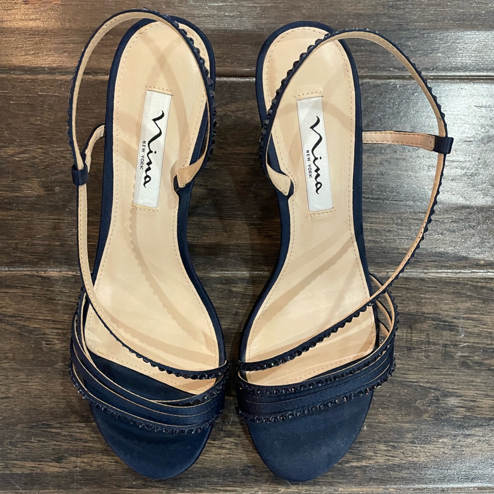 Nina Navy Dress Heels